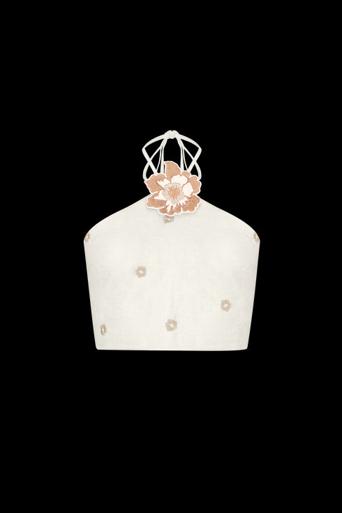 Inamorata Halter Top Cream